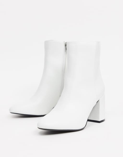 Bottines store blanches bershka