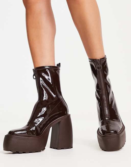 Bottines vernies bershka on sale