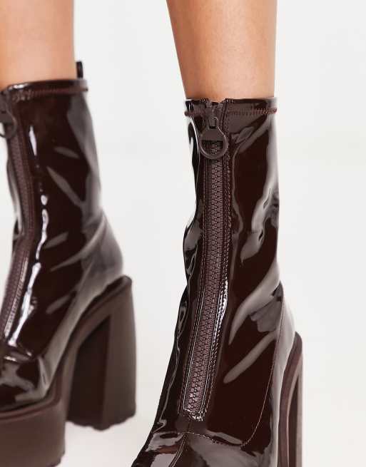 Bershka store bottines vernies