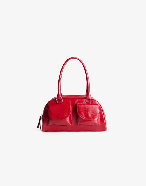 Bershka - Bowlingtas in rood - view 1