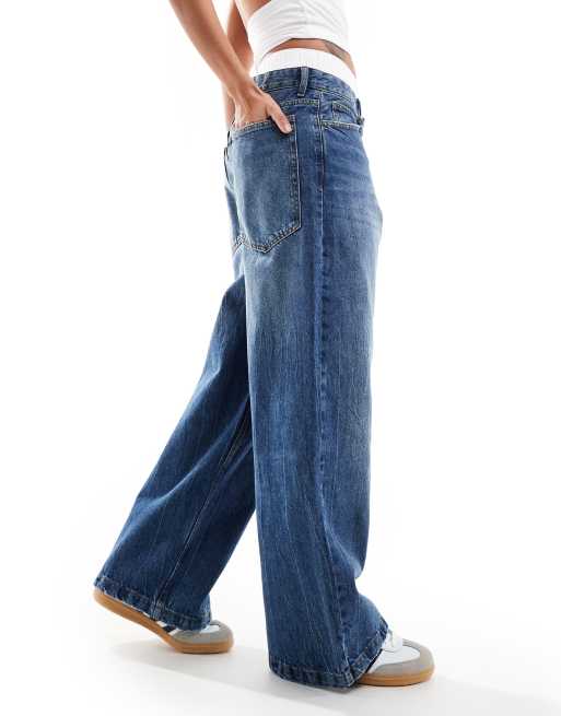【BAON】Edo Washing Black Blue Wide Pants BAON】Edo Washing Black Blue Wide Pants Buy Rinse Wash