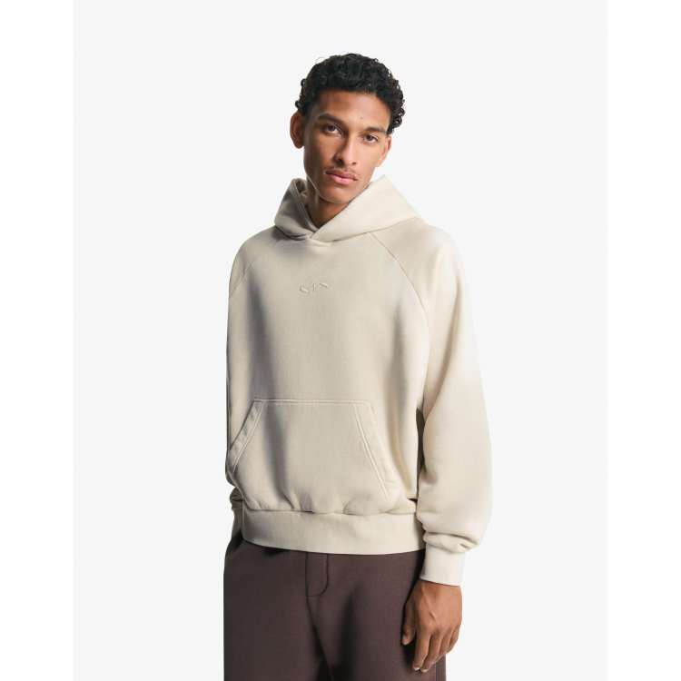 パーカー・フーディ [SATUR]Baraklava Nylon Hoodie Beige Bershka Boxy fit hoodie in beige | ASOS