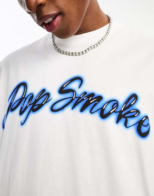 Bershka boxy fit pop smoke t-shirt in white | ASOS Bershka boxy fit pop smoke t-shirt in white | ASOS