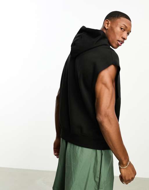 Black clearance hoodie sleeveless