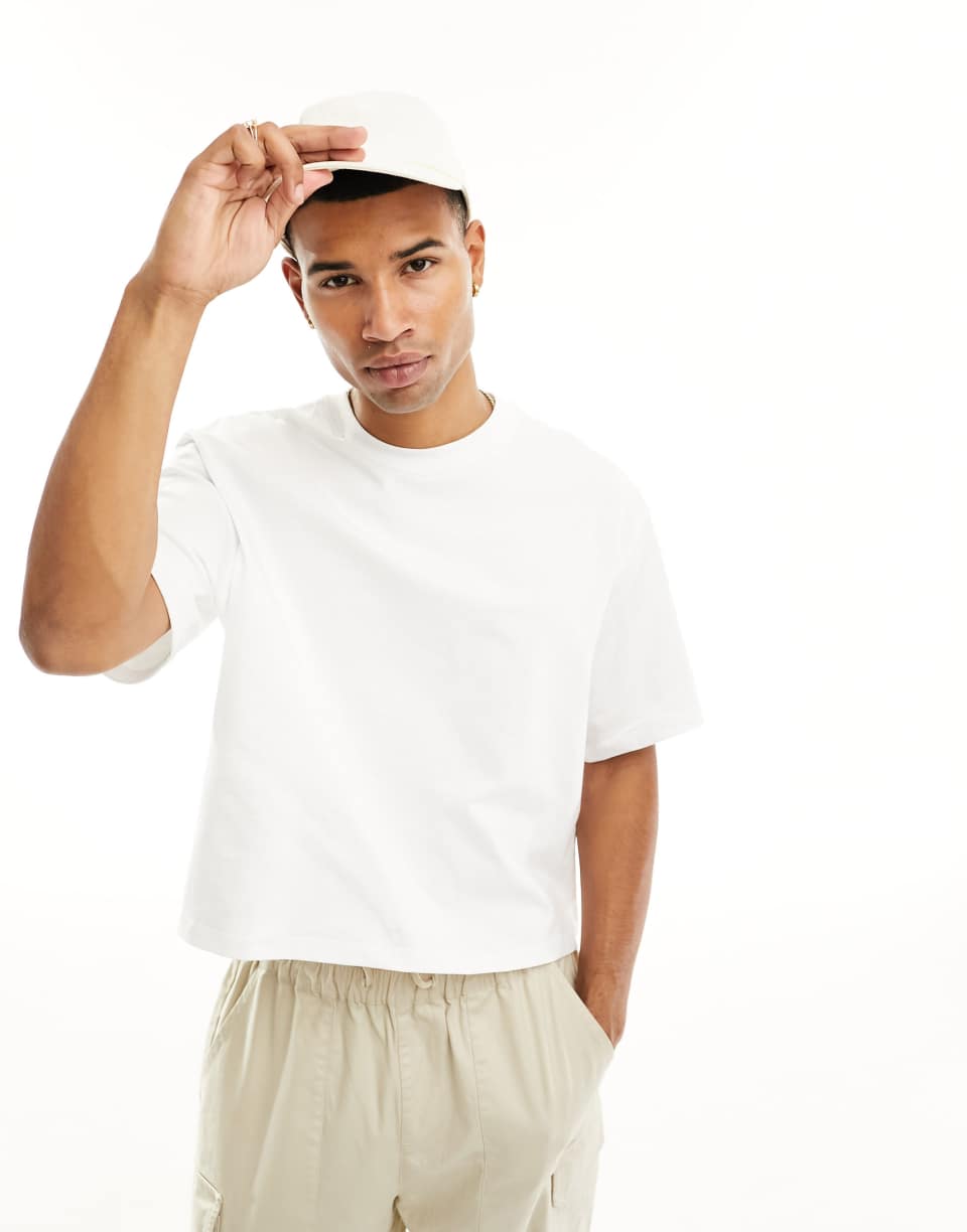 White boxy fit t-shirt