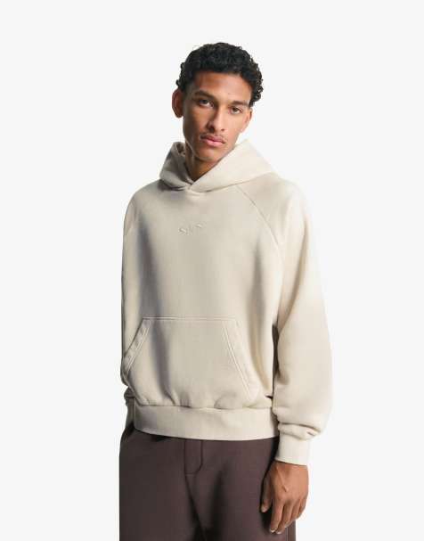 Bershka - Boxy hoodie in beige - view 1
