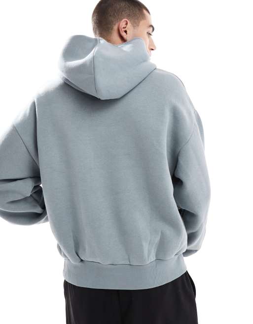 Bershka boxy hoodie in gray