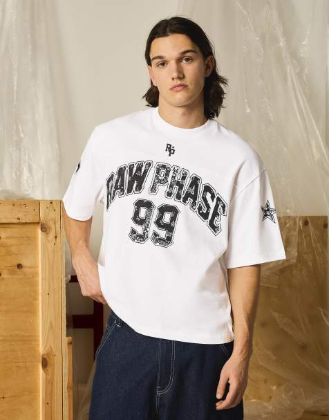 Bershka Boxy sport short sleeve t-shirt in white - view 1