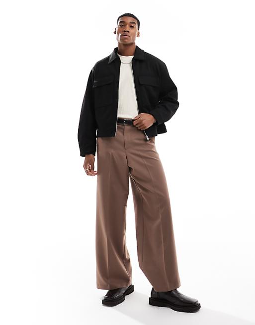 Bershka boxy zip up jacket in black | ASOS Bershka boxy zip up jacket in black | ASOS