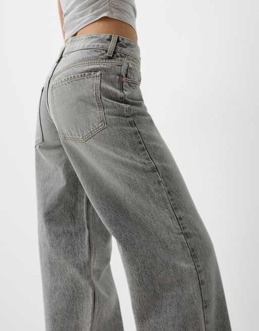 Bershka boyfriend jeans in light grey, 4 of 4