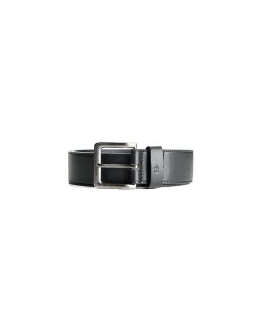 Bershka - Brede riem met leereffect in zwart, 2 van 3