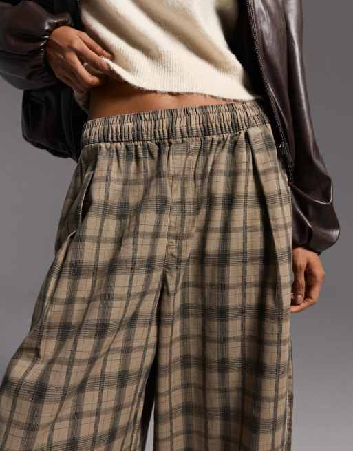 Bershka - Broek met ballonpijpen en print in grijs, 2 van 4