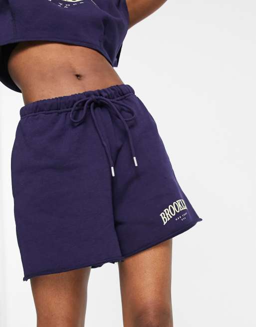 Navy store sweat shorts