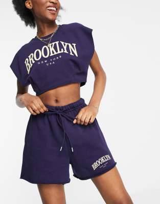 bershka sweat shorts