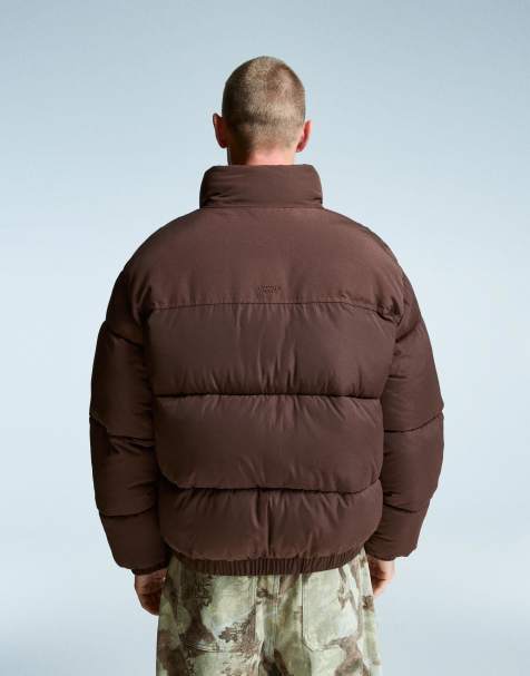 Bershka - Brun teknisk dynejakke - view 1