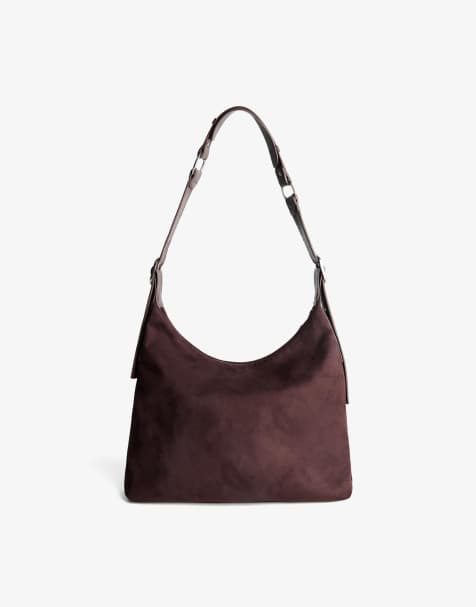 Bershka – Brun väska med spännen - view 1