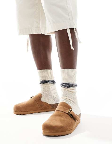 Bershka - Brune clogs med spænder - view 1