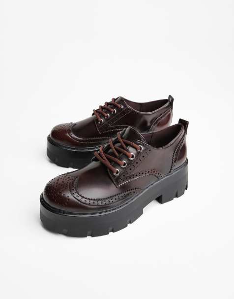 Bershka - Brune og chunky Derbysko - view 1