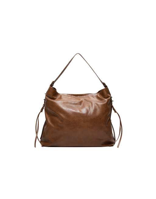 Bershka Bucket bag with details in brown, 5 of 5