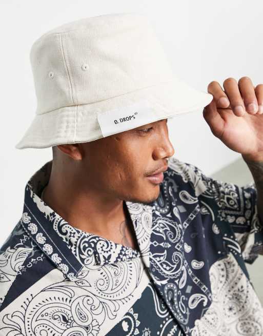 Bershka bucket hat in stone