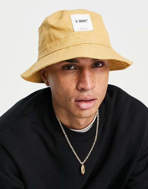 Bershka bucket hat in yellow