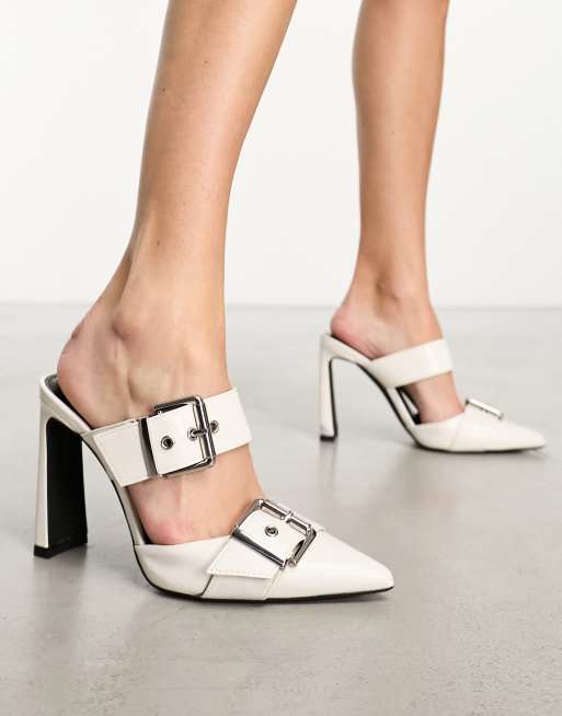 Buckle mule heels new arrivals