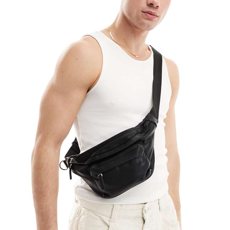 Bershka bum bag in black ASOS