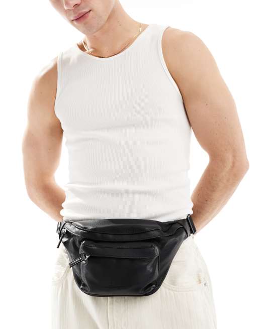 Bershka bum bag in black ASOS