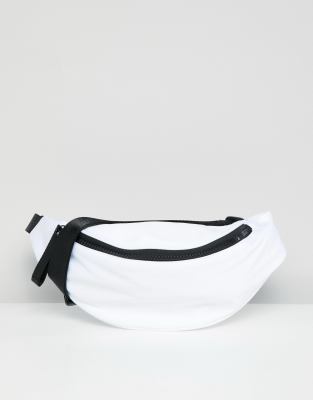 white fanny bag