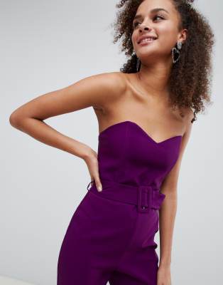 Bershka bustier jumpsuit