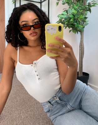 white button down bodysuit