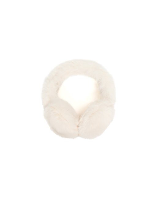 Bershka cache-oreilles réglables en faux-fur écru, 5 de 5