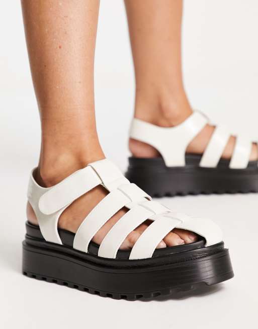 Bershka flat online sandals