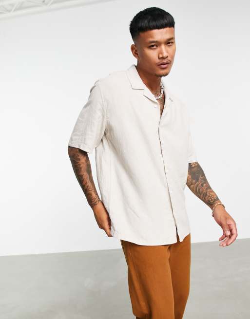 Camicia store color sabbia