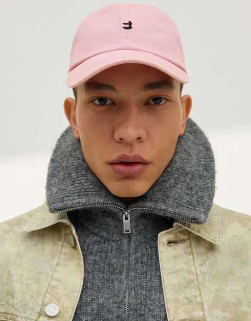 Bershka - Cappellino rosa ricamato, 2 di 3