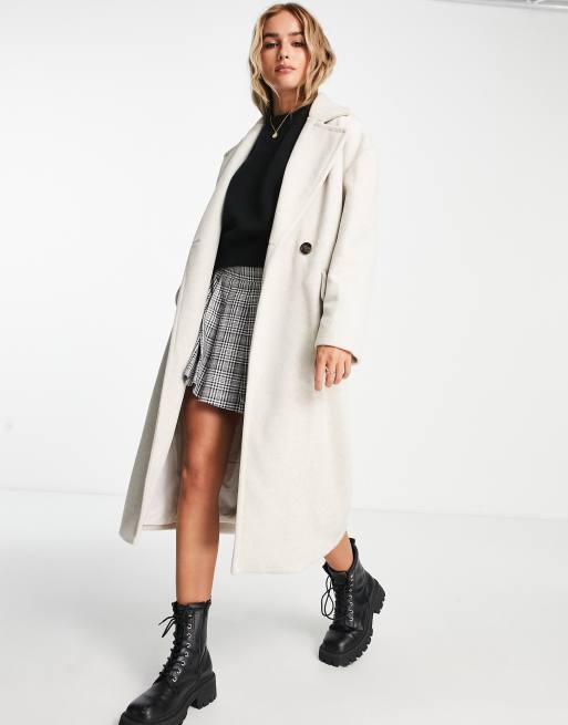 Bershka Cappotto oversize sartoriale color sabbia ASOS