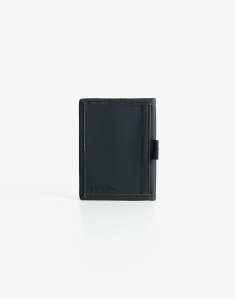 Bershka Card holder wallet in black - view 1