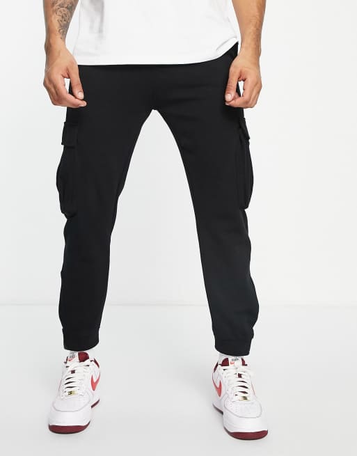 Bershka cargo joggers in black | ASOS