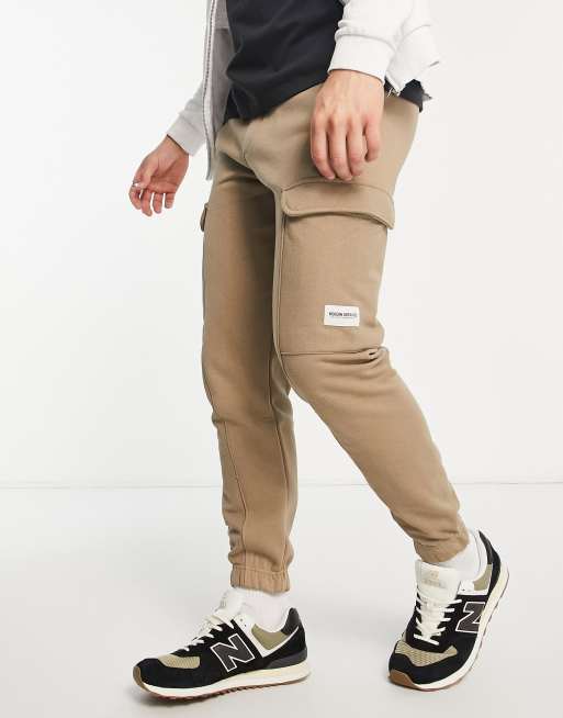 Bershka cargo joggers in brown ASOS
