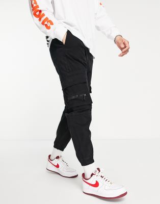 black cargo pants for men