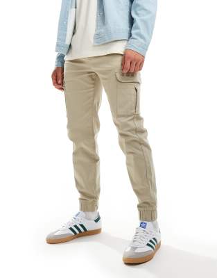 Bershka Cargo Pants In Sand-neutral