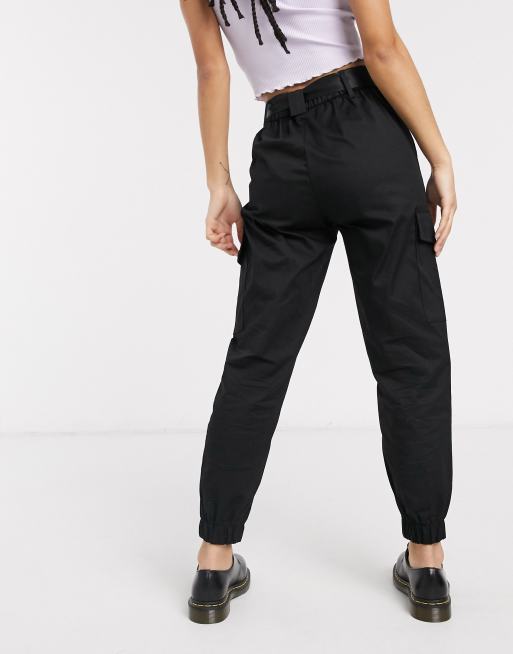 Cargo pants with belts