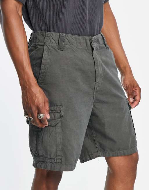 Bershka cargo shorts in khaki ASOS