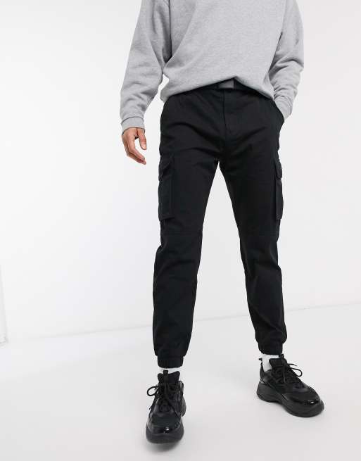 jogger pant cargo homme noir