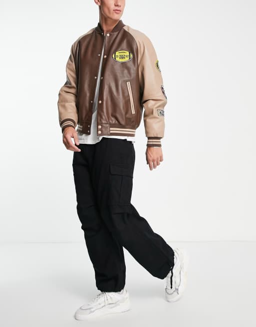 Bershka - Cargobroek van parachute-stof in zwart, 4 van 4