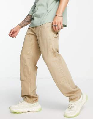 Bershka best sale jeans beige