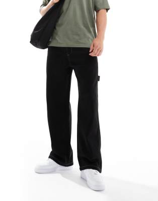 carpenter pants in black