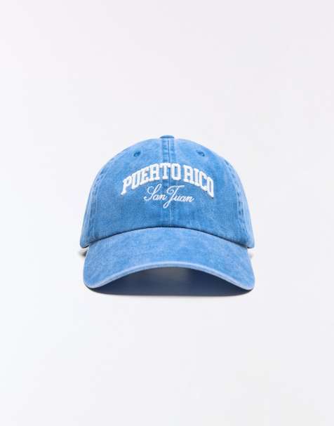 Bershka - Casquette à broderie Puerto Rico - Bleu denim - view 1