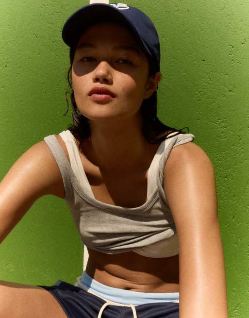 Bershka - Casquette à broderies - Bleu, 4 de 4