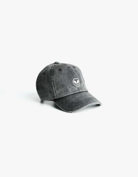 Bershka - Casquette brodée - Noir - view 1